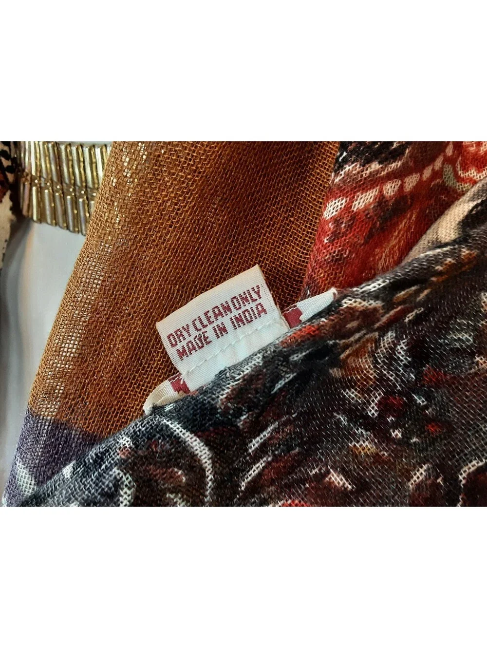 PASHMA 50 percent Silk percent Cashmere Designor Scarf